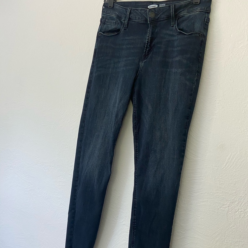OLD NAVY Rockstar Jeggings Dark Wash Size 8